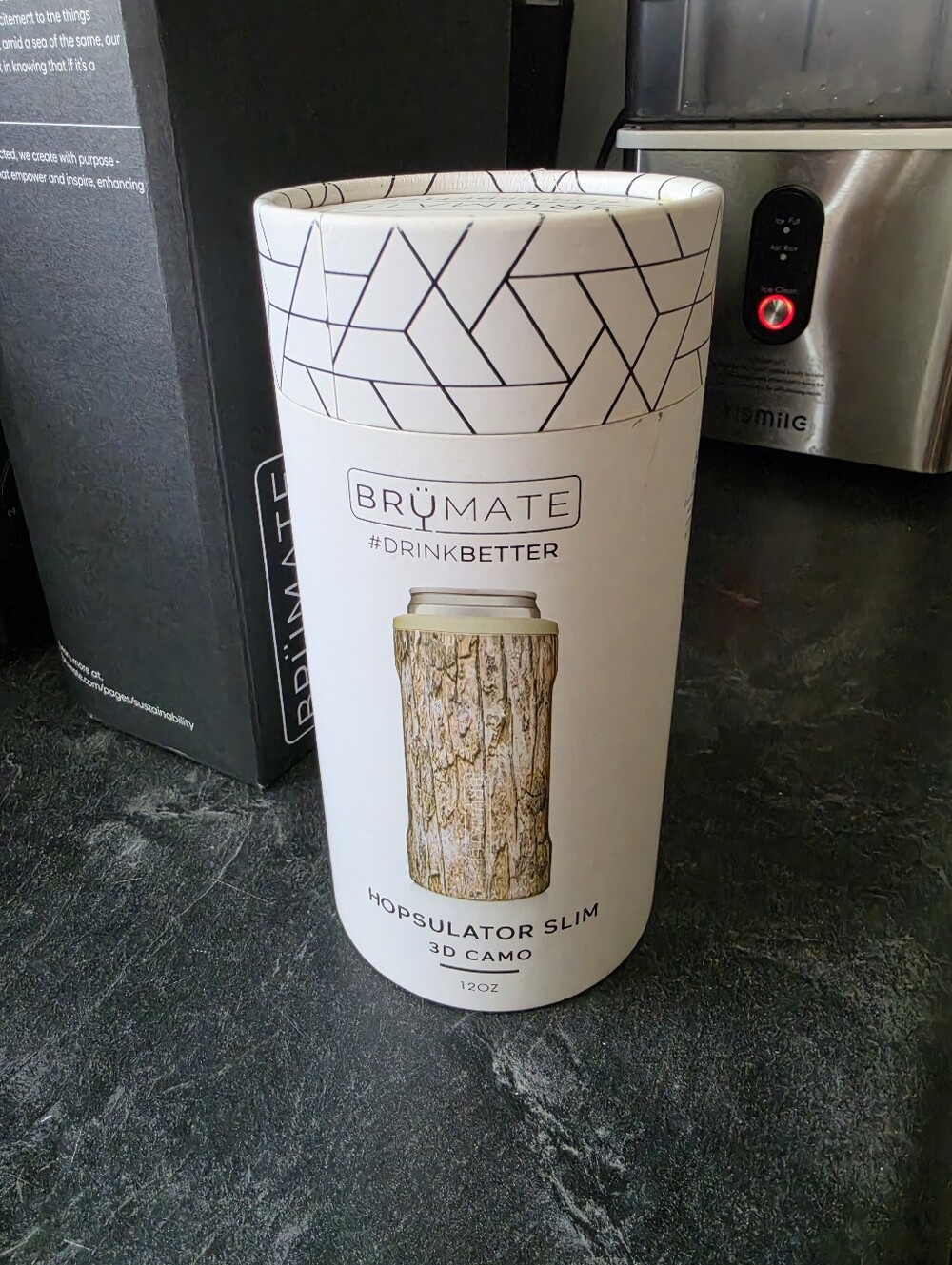 Hopsulator Slim 12oz - 3D Camo (Wood Bark)